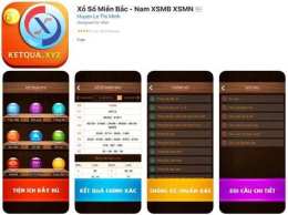 giao diện app cài đặt xổ số ba miền