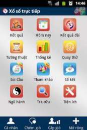 giao diện app ket qua so xo truc tiep mien nam