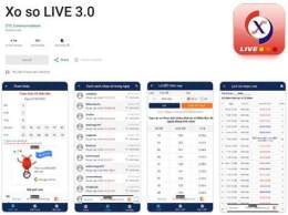 giao diện app kết quả xổ số điện toán