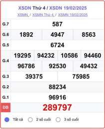giao diện app kết quả xổ số đồng nai cần thơ
