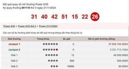 giao diện app kết quả xổ số mega 6/55