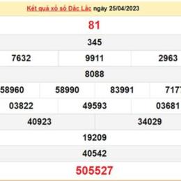 kết quả xổ số đài đắk lắk