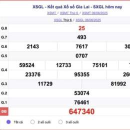 kết quả xổ số gia lai hôm nay