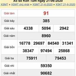 kết quả xổ số kon tum hàng tuần