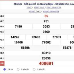 kết quả xổ số thứ bảy hàng tuần