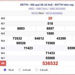 kết quả xổ số thừa thiên huế hôm nay