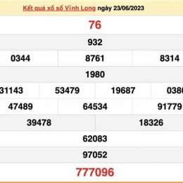 kết quả xổ số vĩnh long 30 ngày