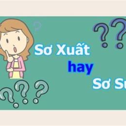 sơ xuất hay xơ suất