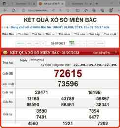 tính năng nổi bật kêt qua sô xô mien bac