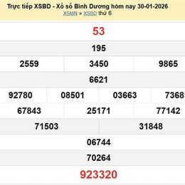 trực tiếp xổ số bình dương