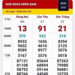 xổ số 3 đài miền nam