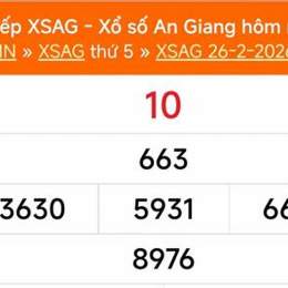 xổ số an giang 26 tháng 2