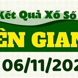 xổ số an giang ngày 6 tháng 11