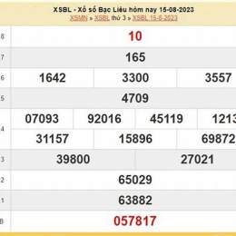 xổ số bạc liêu 15 tháng 9