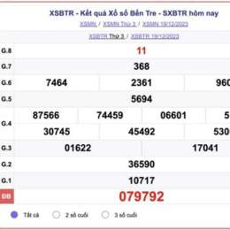 xổ số bến tre ngày thứ ba