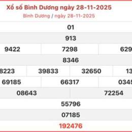 xổ số bình dương ngày hôm nay