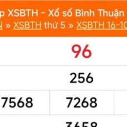 xổ số bình thuận 16 tháng 10