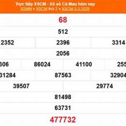 xổ số cà mau ngày 22 tháng 12