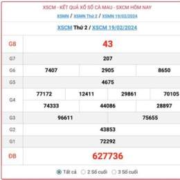 xổ số cà mau ngày 26