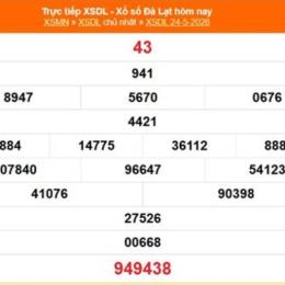 xổ số đà lạt 24 tháng 5