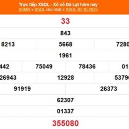 xổ số đà lạt ngày 26 tháng 10