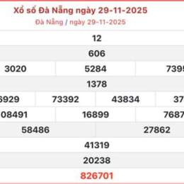 xổ số đà nẵng ngày 29 tháng 11