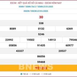 xổ số đài cà mau hôm qua