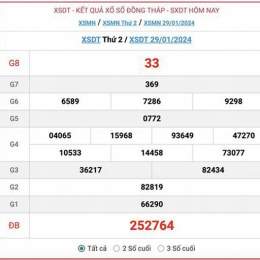 xổ số đài đồng tháp tuần rồi