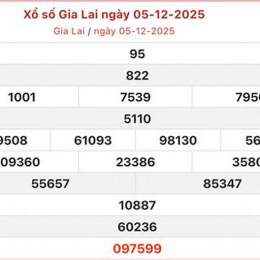xổ số đài gia lai hôm nay