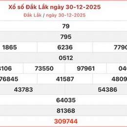xổ số đắk lắk 30
