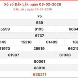 xổ số đắk lắk hôm qua