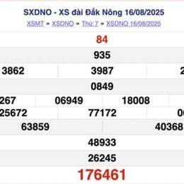 xổ số đắk nông 30 ngày