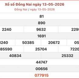 xổ số đồng nai 20 tháng 5