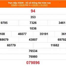xổ số đồng nai 22 tháng 10