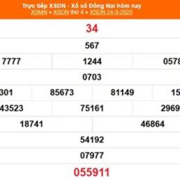 xổ số đồng nai 24 tháng 12