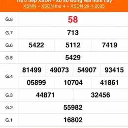 xổ số đồng nai 29 tháng 7