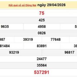 xổ số đồng nai ngày 29 tháng 04