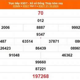xổ số đồng tháp 10 tháng 8
