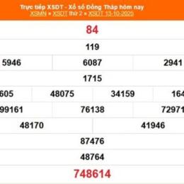 xổ số đồng tháp 13 tháng 7