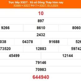 xổ số đồng tháp 18 tháng 5