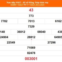 xổ số đồng tháp 26 tháng 1