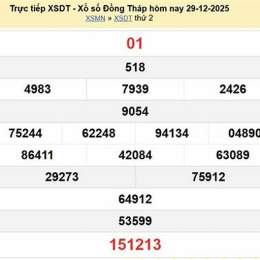 xổ số đồng tháp 27 tháng 7