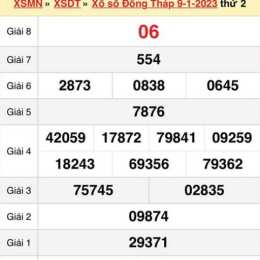 xổ số đồng tháp ngày 1 tháng 6