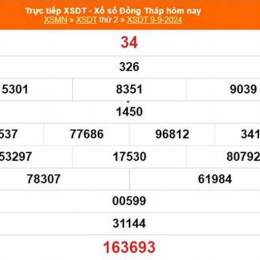 xổ số đồng tháp ngày 9 tháng 2