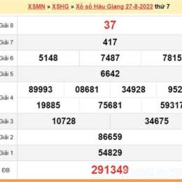 xổ số hậu giang 27 tháng 6