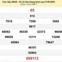 xổ số hậu giang ngày 27 tháng 6