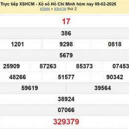 xổ số hồ chí minh 16 tháng 2