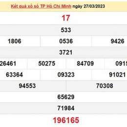 xổ số hồ chí minh 27 tháng 04