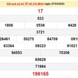 xổ số hồ chí minh ngày 27 tháng 04