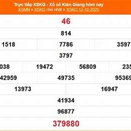 xổ số kiên giang 12 tháng 10